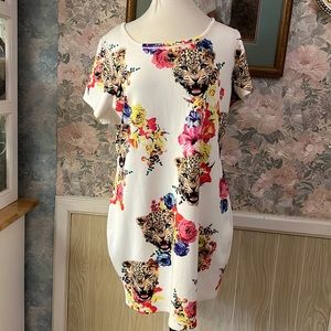 Bestie Baby cheetah Polyester dress size: 3X